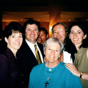 The Family: Gloria surrounded by daughter  Jane Fundis Tors,  John Fundis, husband Pete, and daughter Kay Fundis Neal.